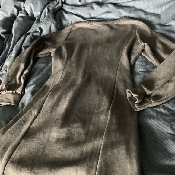 Cinched Waist Sweat Shirt Dress - Picture 6 of 6